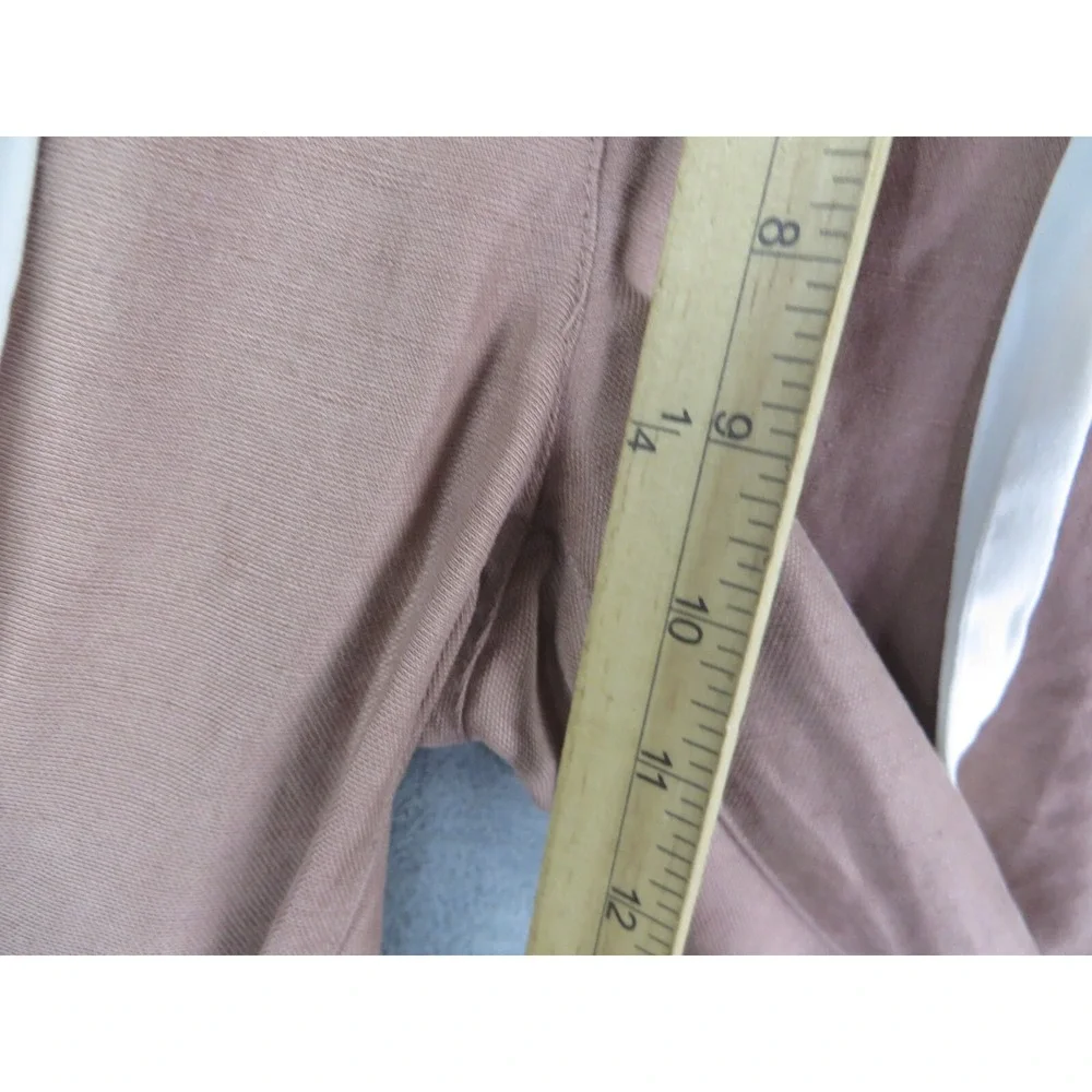 Aritzia‎ Wilfred Womens Pants 00 XS Brown Linen Blend Capri Drawstring Casual
